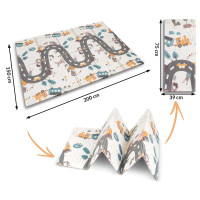 Коврик раскладной детский 200 x 150 x 1 см Nukido NK-341 Поезд-Цифры