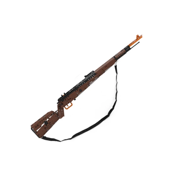 Детский конструктор Mould King Винтовка 1117 эл, коричнево-черный ZKL.140025