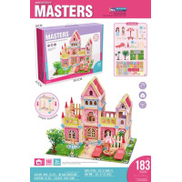 Дерев'яний будинок принцеси з блоків 183 ел. для дітей 3+