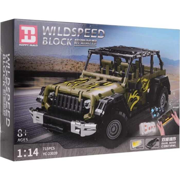 Детский конструктор машинка WILDSPEED 715 эл. ZKL.YC-23039