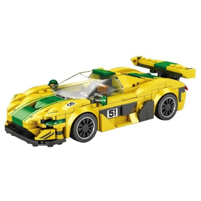 Дитячий конструктор Спортивне автомобіль P1 GTR 368 ел. Жовтий ZKL.677