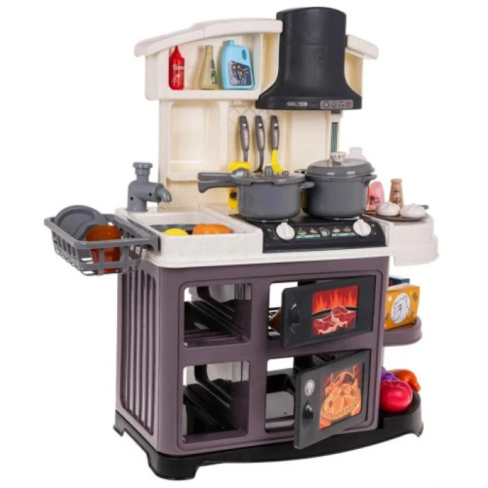 Детская кухня с функцией звука и воды 52 эл. Серый