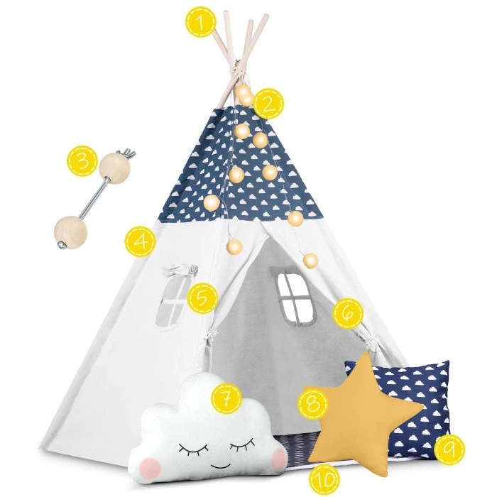 Вигвам детский с фонариками Nukido