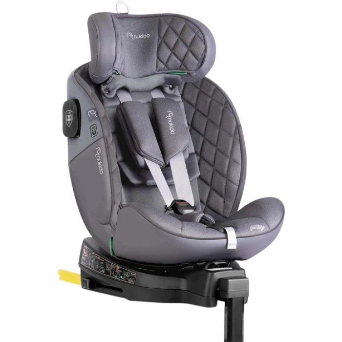 Автокрісло Nukido Prestige Line ISOFIX 0-36 кг, сіре