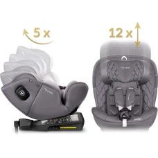 Автокрісло Nukido Prestige Line ISOFIX 0-36 кг, сіре