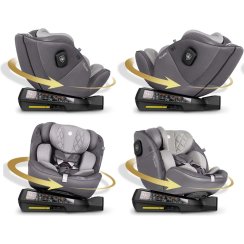 Автокрісло Nukido Prestige Line ISOFIX 0-36 кг, сіре