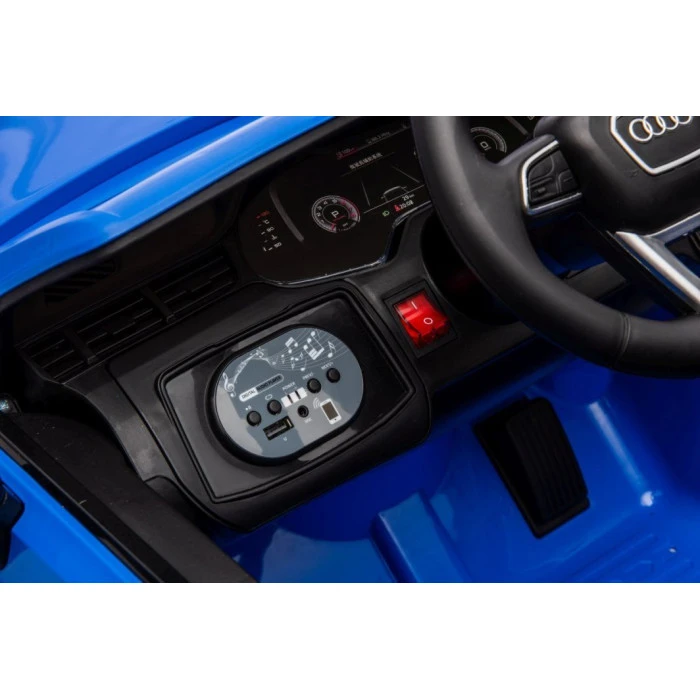 Детская аккумуляторная машинка Audi Q7 NEW LIFT Синяя
