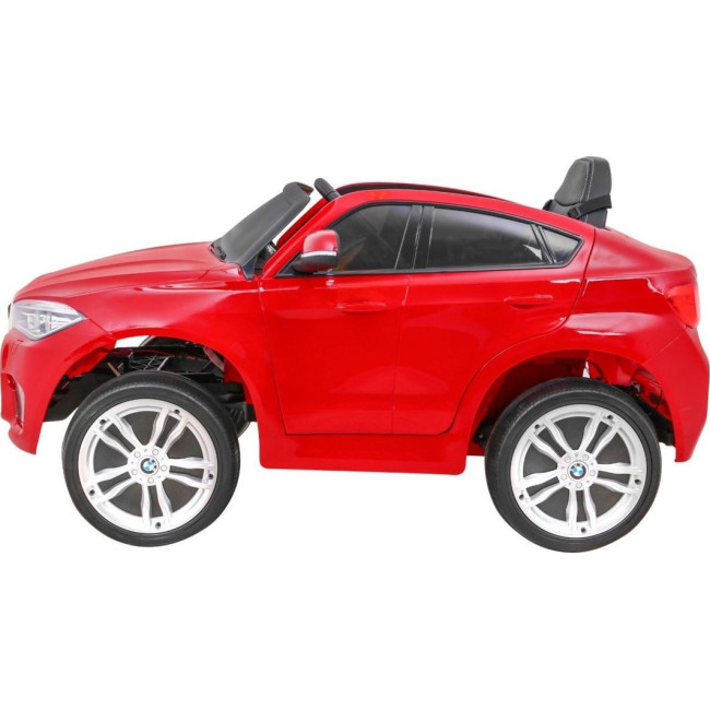 Дитяча акумуляторна машинка BMW X6M Червона