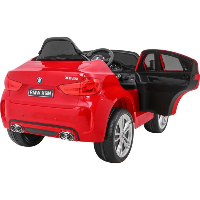 Дитяча акумуляторна машинка BMW X6M Червона