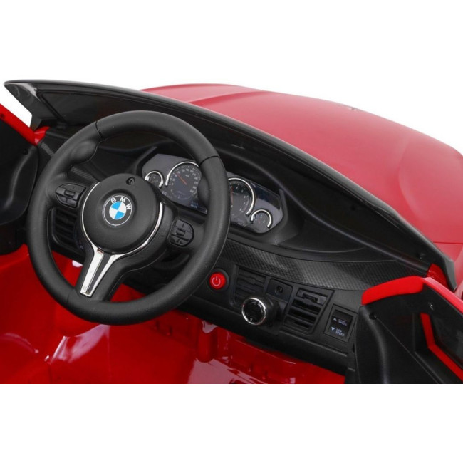 Дитяча акумуляторна машинка BMW X6M Червона