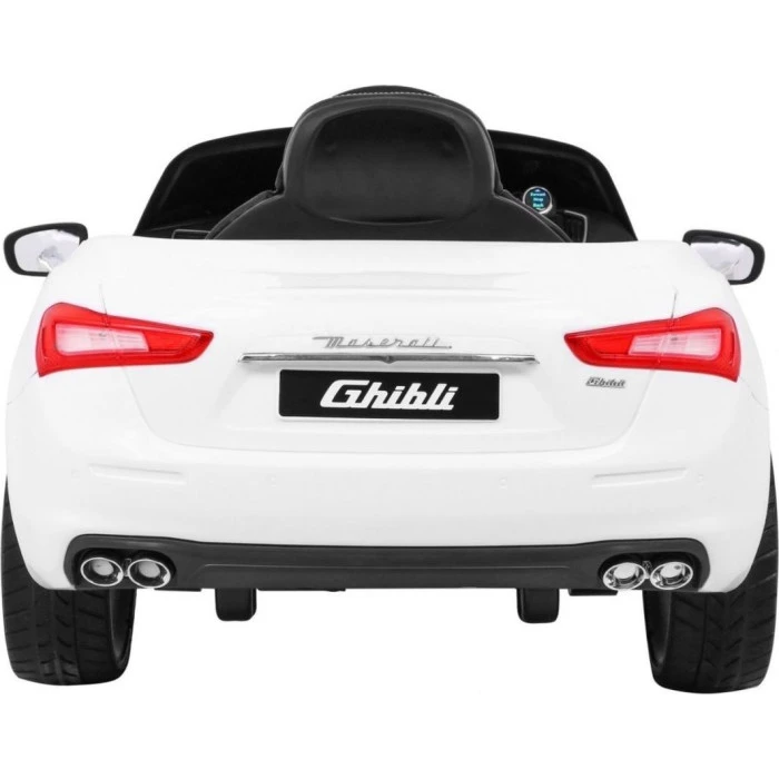 Дитяча акумуляторна машинка Maserati Ghibli Біла