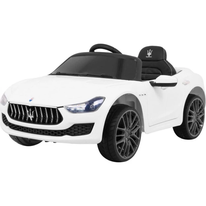 Дитяча акумуляторна машинка Maserati Ghibli Біла