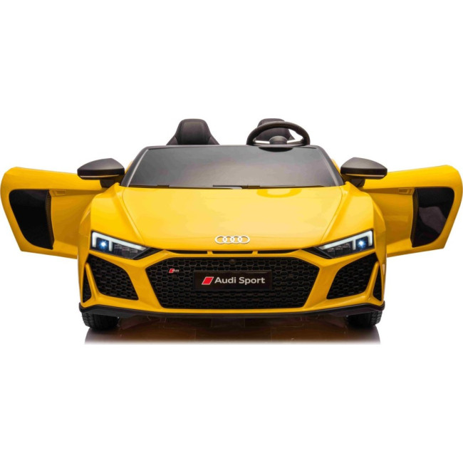 Детская аккумуляторная машинка Audi Spyder R8 LIFT Желтая Детская аккумуляторная машинка Audi Spyder R8 LIFT Желтая