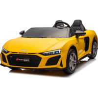 Дитяча акумуляторна машинка Audi Spyder R8 LIFT Жовта