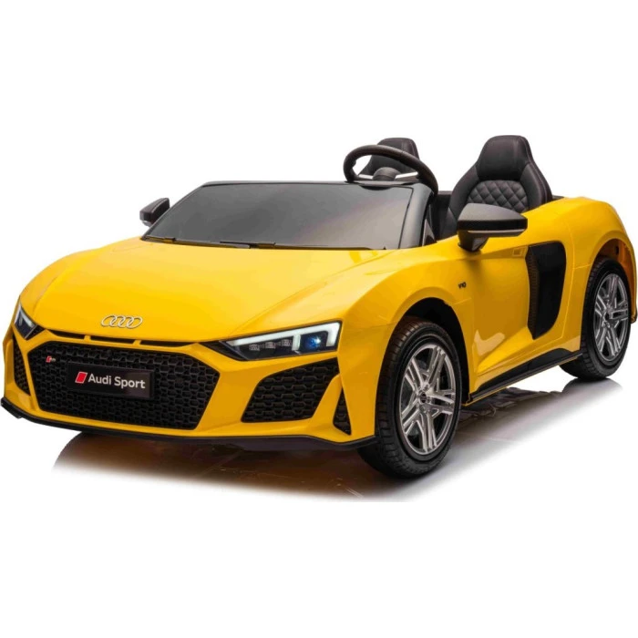 Дитяча акумуляторна машинка Audi Spyder R8 LIFT Жовта