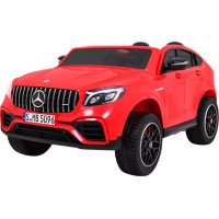 Детская аккумуляторная машинка Mercedes GLC 63S Красная