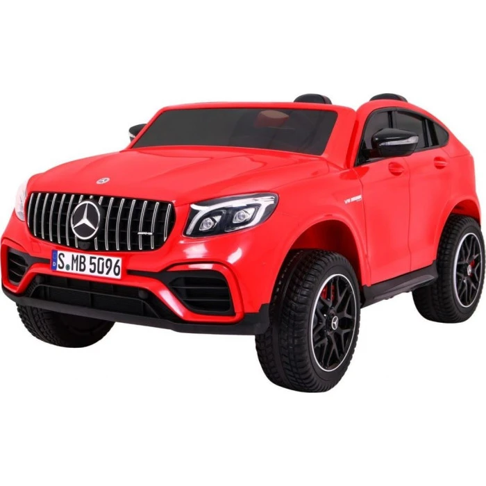 Дитяча акумуляторна машинка Mercedes GLC 63S Червона