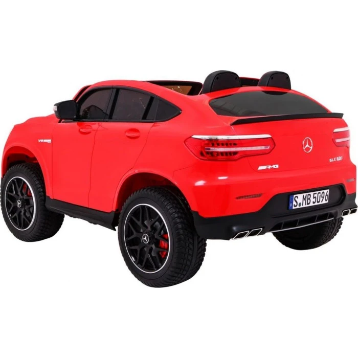 Дитяча акумуляторна машинка Mercedes GLC 63S Червона