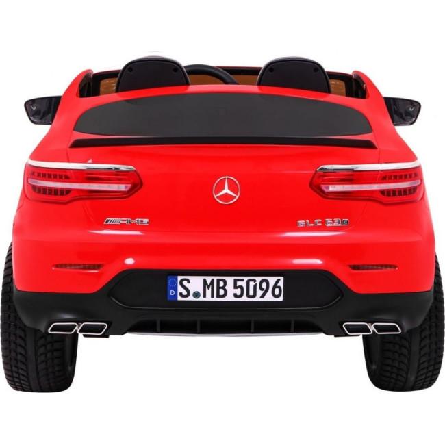 Детская аккумуляторная машинка Mercedes GLC 63S Красная
