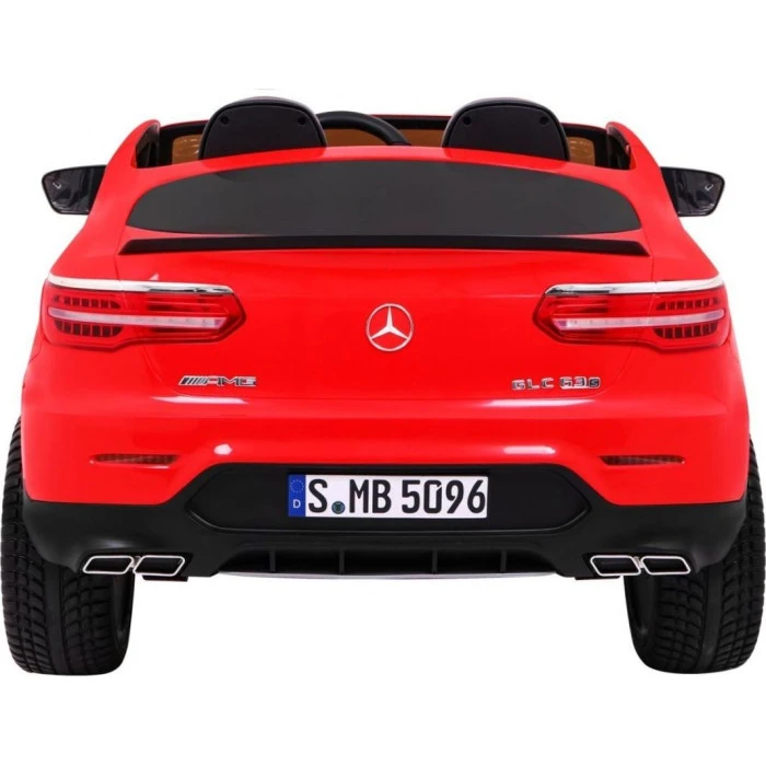 Дитяча акумуляторна машинка Mercedes GLC 63S Червона