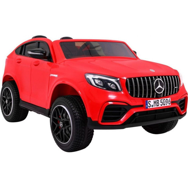 Детская аккумуляторная машинка Mercedes GLC 63S Красная