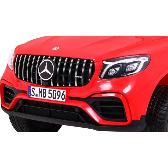 Дитяча акумуляторна машинка Mercedes GLC 63S Червона