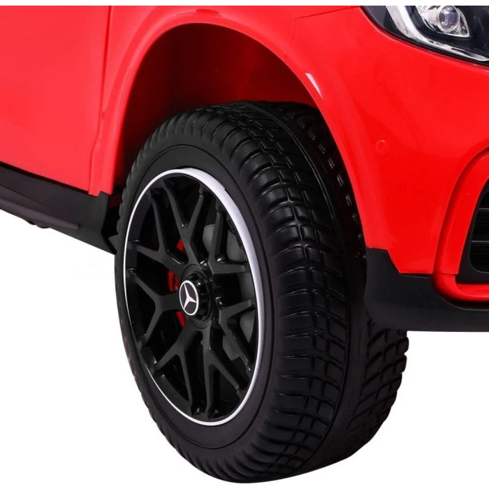 Дитяча акумуляторна машинка Mercedes GLC 63S Червона