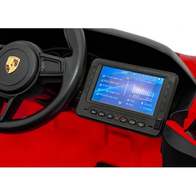 Детская аккумуляторная машинка Porsche 718 MP4 Красная