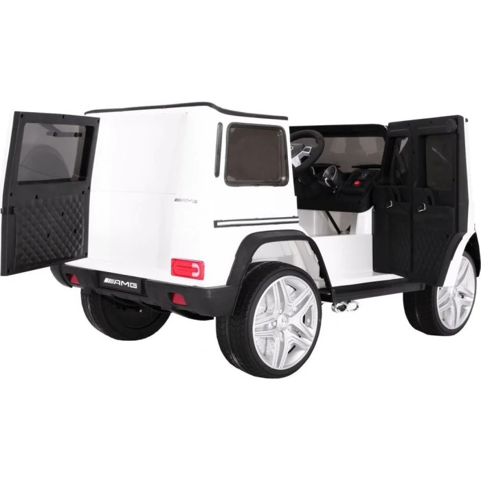 Дитяча акумуляторна машинка Mercedes AMG G65 Біла