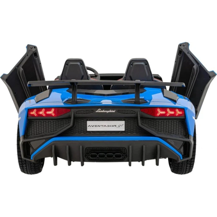 Детская аккумуляторная машинка Lamborghini Aventador SV Синяя