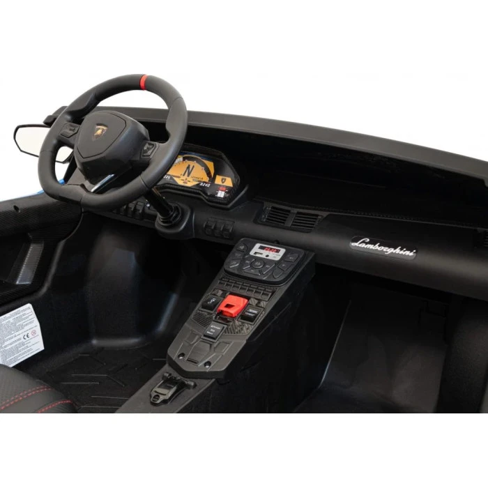 Детская аккумуляторная машинка Lamborghini Aventador SV Синяя