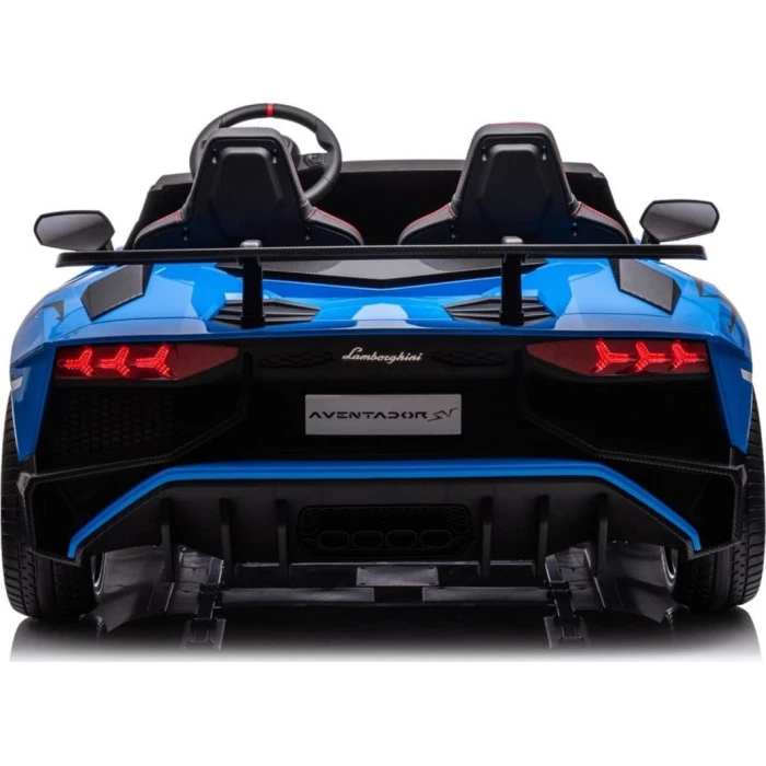 Детская аккумуляторная машинка Lamborghini Aventador SV Синяя