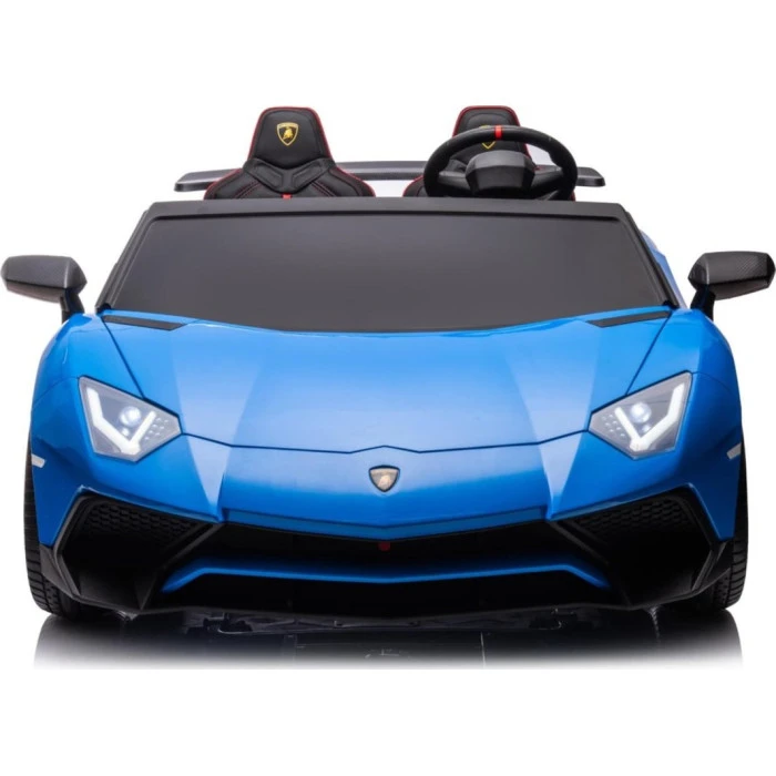 Детская аккумуляторная машинка Lamborghini Aventador SV Синяя