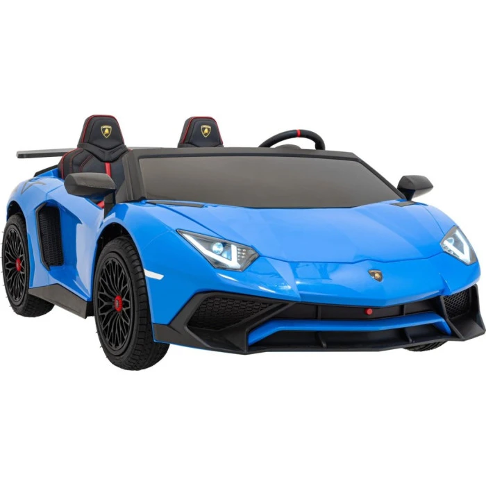 Детская аккумуляторная машинка Lamborghini Aventador SV Синяя