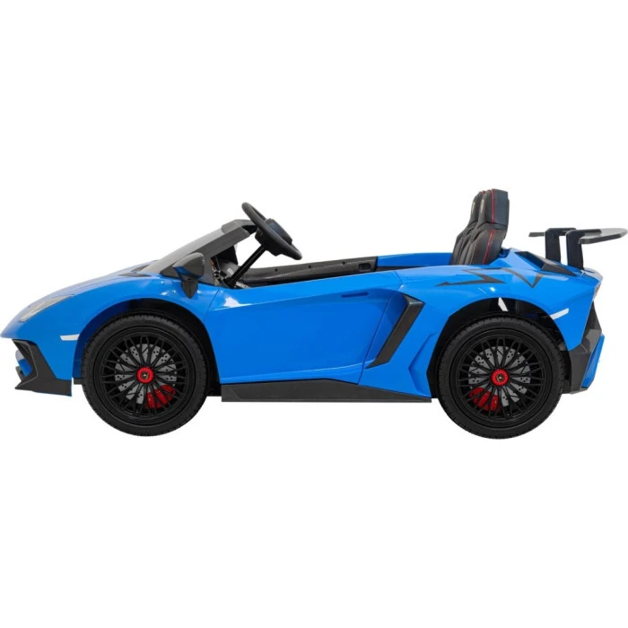 Детская аккумуляторная машинка Lamborghini Aventador SV Синяя