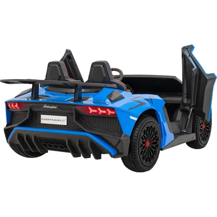 Детская аккумуляторная машинка Lamborghini Aventador SV Синяя