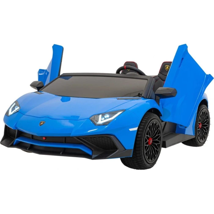 Детская аккумуляторная машинка Lamborghini Aventador SV Синяя