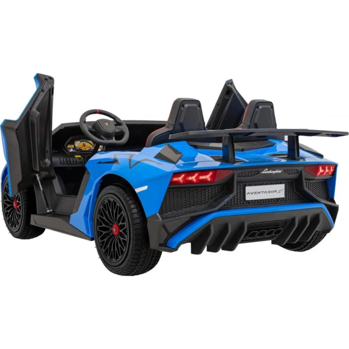 Детская аккумуляторная машинка Lamborghini Aventador SV Синяя