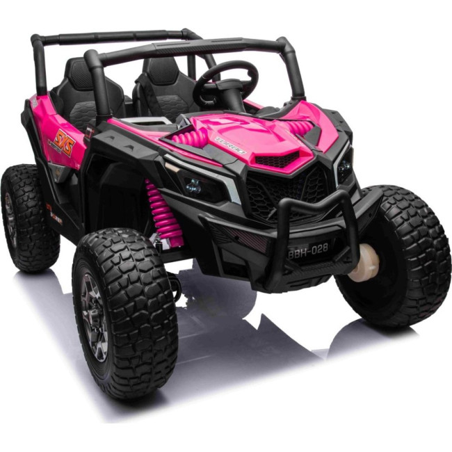 Детская аккумуляторная машинка багги UTV X3 Off-Road розовая