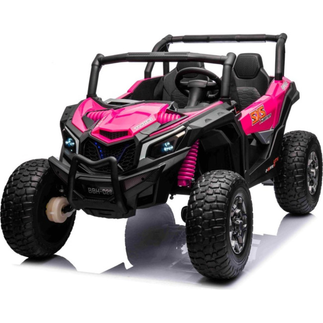 Детская аккумуляторная машинка багги UTV X3 Off-Road розовая