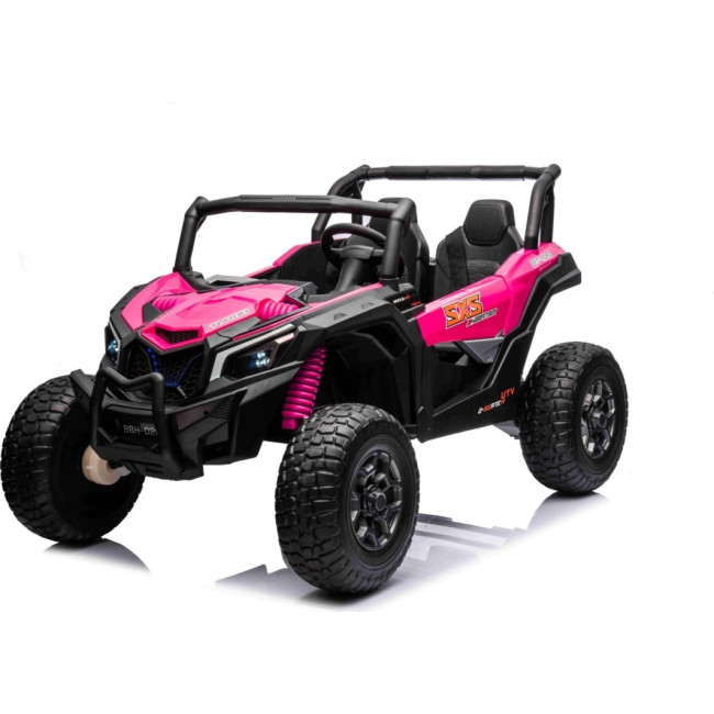 Детская аккумуляторная машинка багги UTV X3 Off-Road розовая