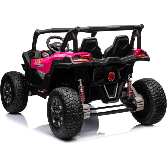 Детская аккумуляторная машинка багги UTV X3 Off-Road розовая