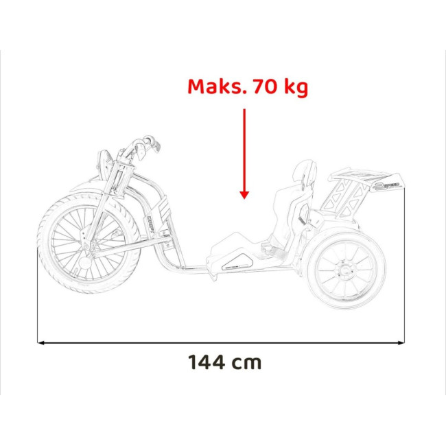 Детская аккумуляторная машинка DRIFT BIKE 21 Красная