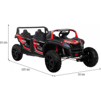 Дитяча акумуляторна машинка Баггі ATV RACING UTV2000 з літій-іонним акумулятором, червона
