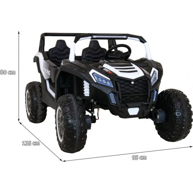 Детская аккумуляторная машинка Багги Strong Racing ATV для 2 детей Белая