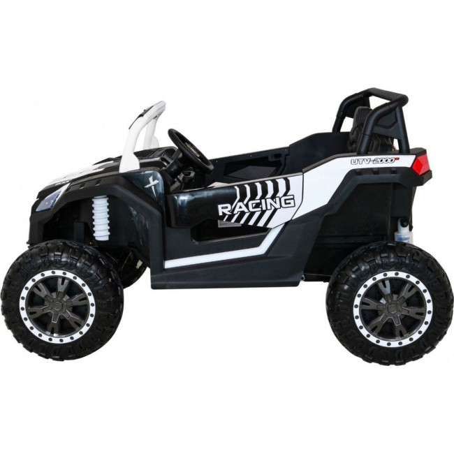 Детская аккумуляторная машинка Багги Strong Racing ATV для 2 детей Белая