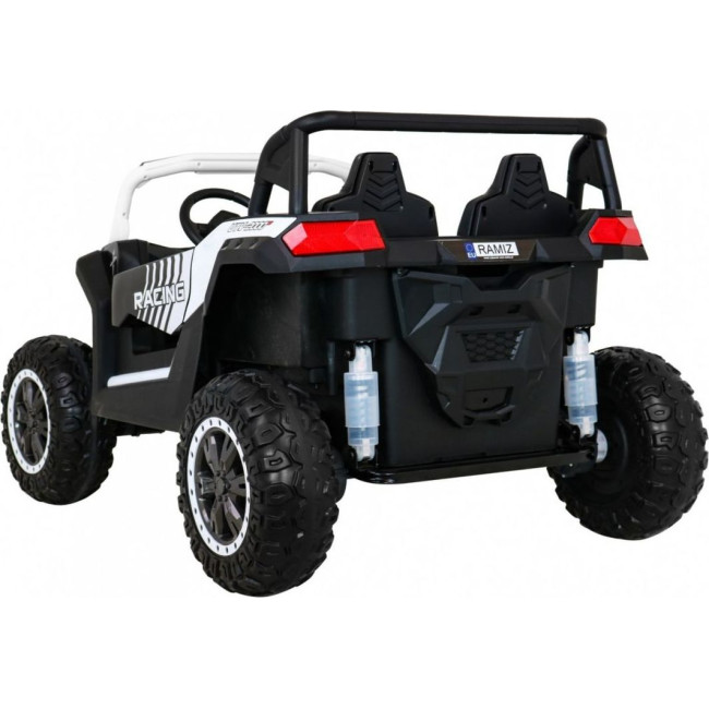 Детская аккумуляторная машинка Багги Strong Racing ATV для 2 детей Белая