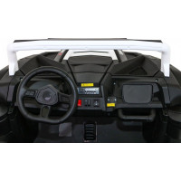 Детская аккумуляторная машинка Багги Strong Racing ATV для 2 детей Белая