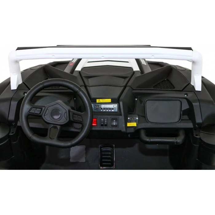 Детская аккумуляторная машинка Багги Strong Racing ATV для 2 детей Белая