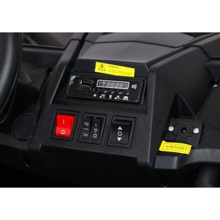 Детская аккумуляторная машинка Багги Strong Racing ATV для 2 детей Белая